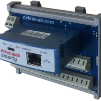 drive.web smarty1 automation controller, viewed at an angle